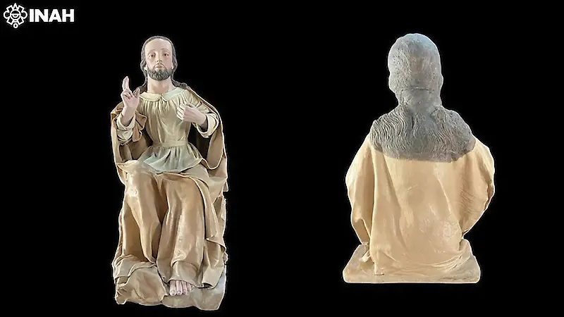 INAH entrega esculturas barrocas restauradas en Zacatecas